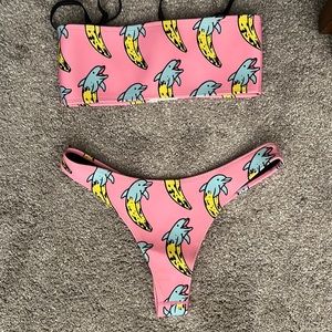Dolphin banana neoprene swimsuit
